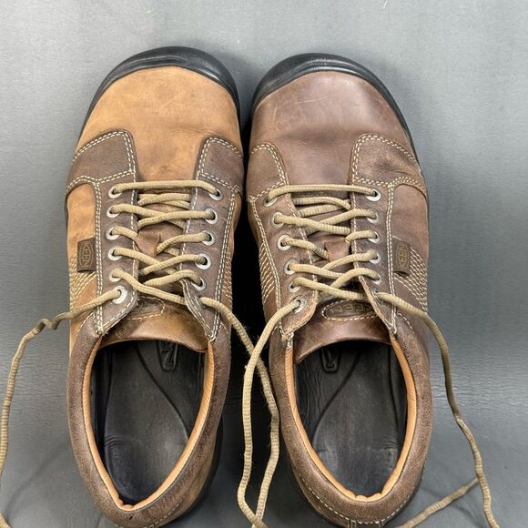 Keen Men's Austin leather shoes chocolate brown size 12 - Picture 6 of 8